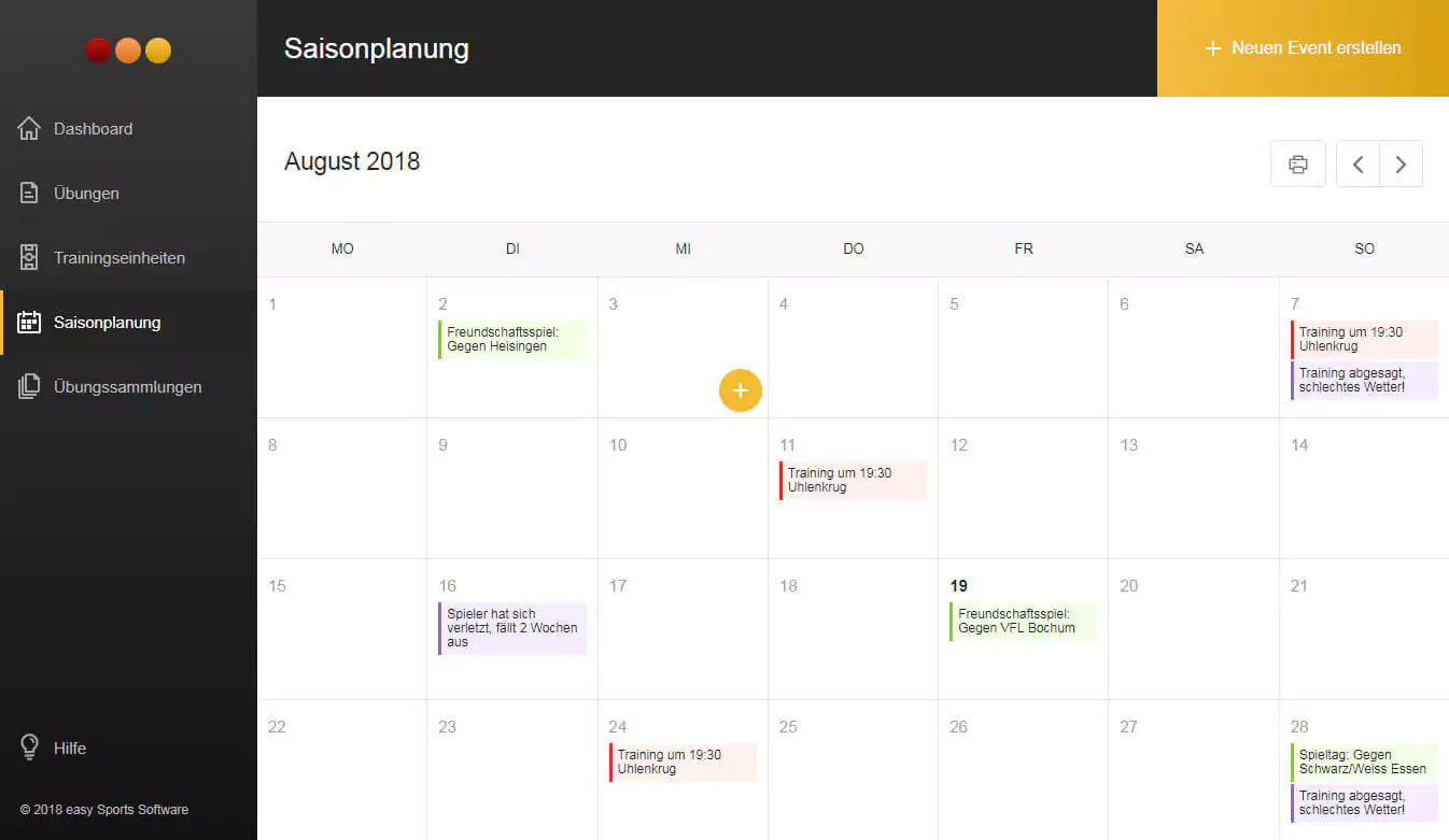 easy Sports-Organizer 3